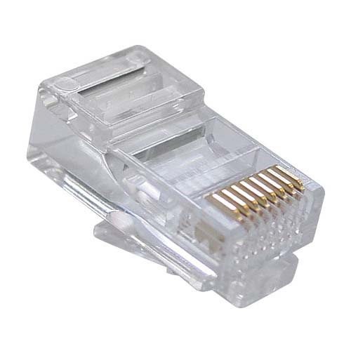 Букси , RJ-45, 100 бр в пакет, High quality, Прозрачни - 17141