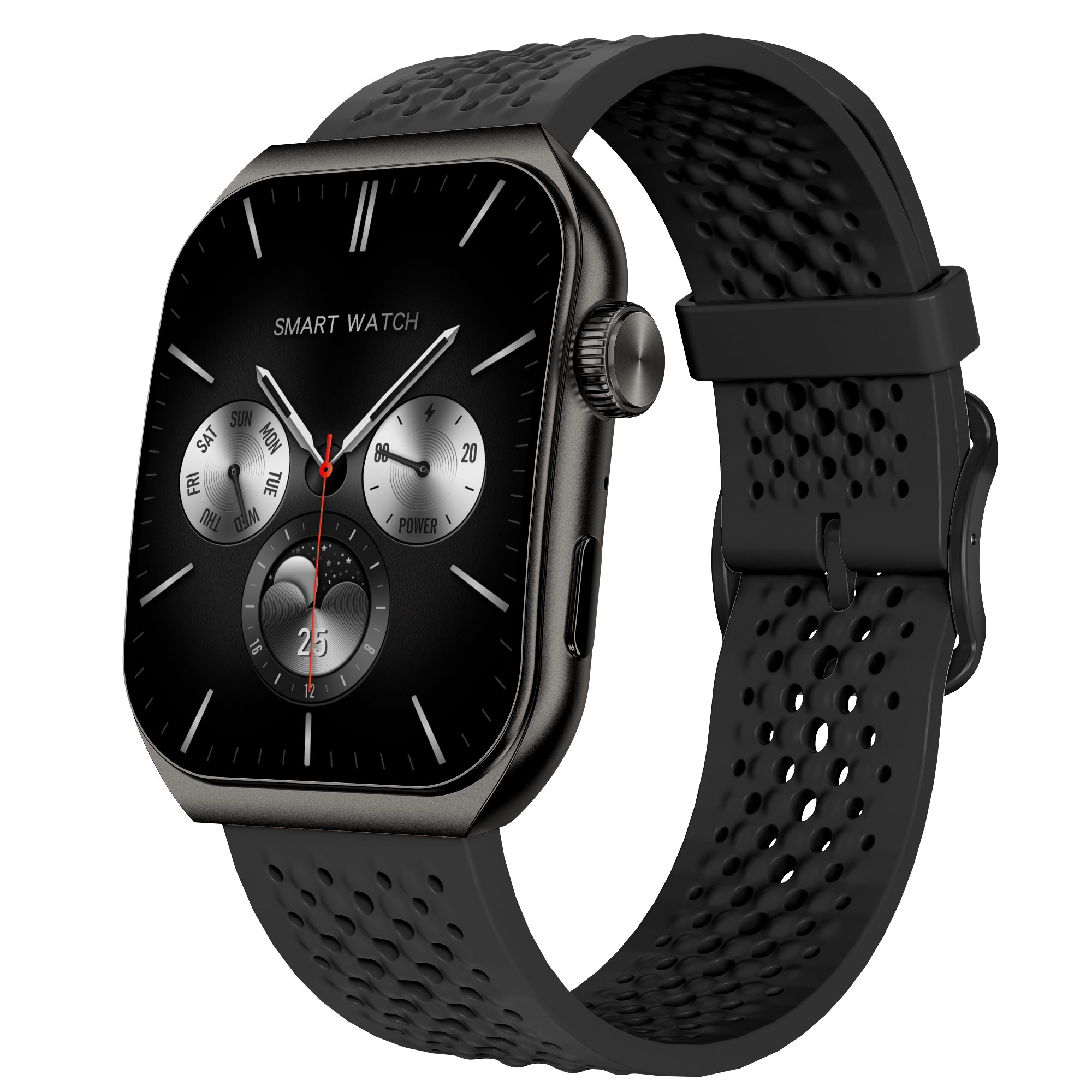 Смарт часовник Aurafit AM10B, Amoled, Черен - 73132