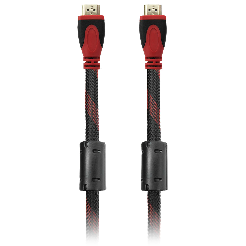 Кабел DeTech HDMI - HDMI M/М, 1.8m, С оплетка и ферит -18018-photo 1