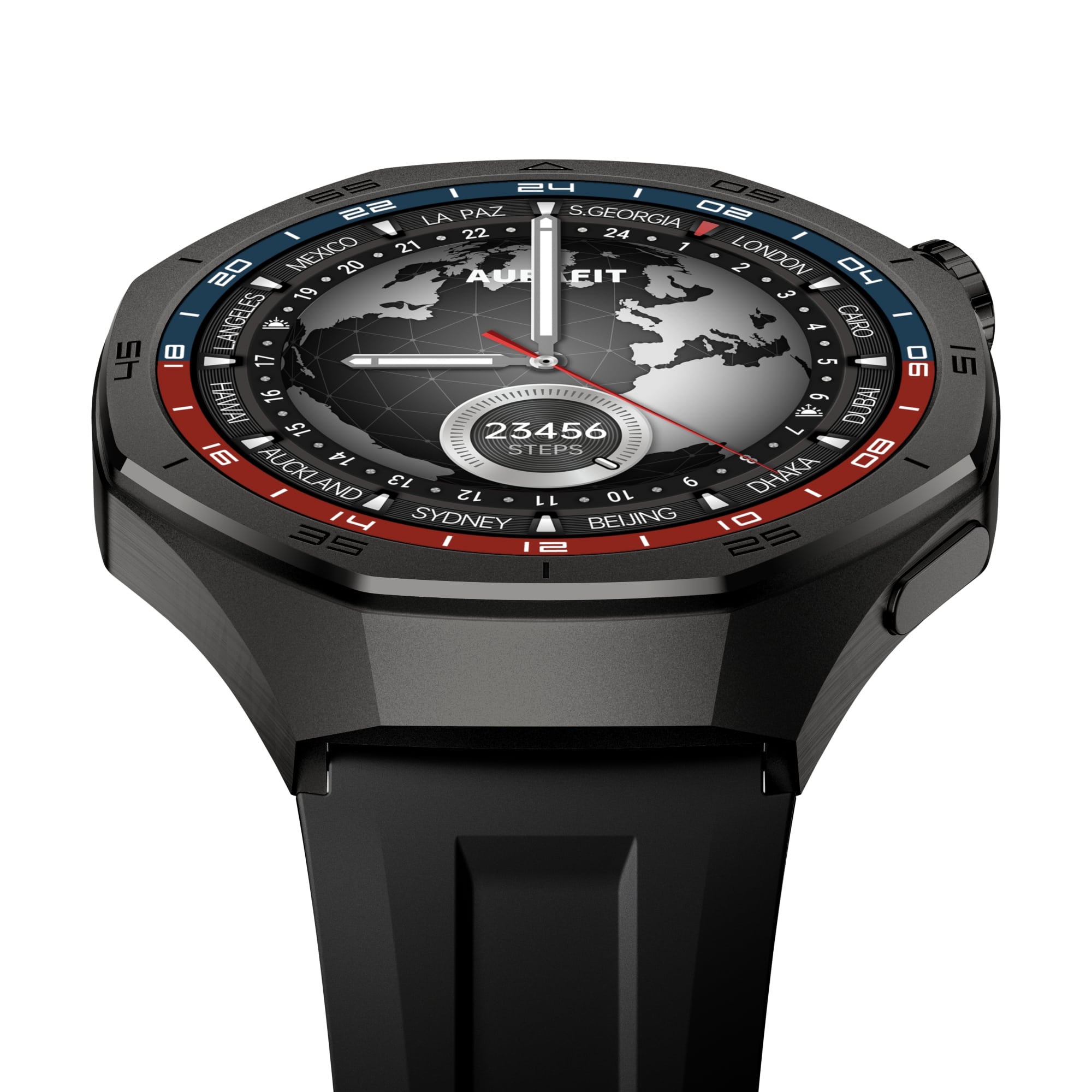 Смарт часовник Aurafit AM34, Amoled, Черен - 73124-photo 1