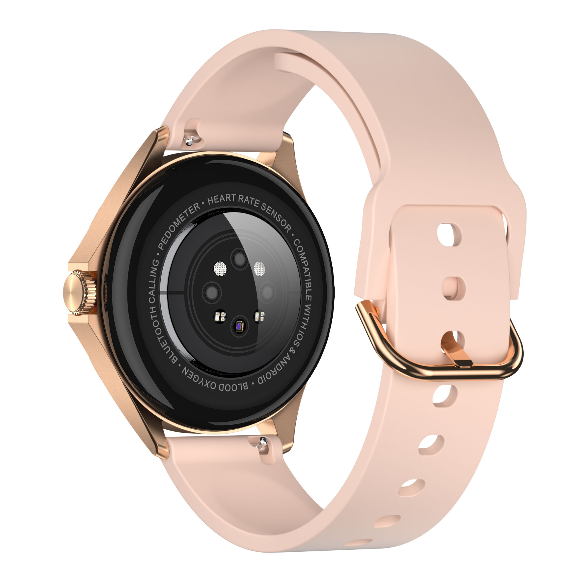 Смарт часовник Aurafit AM12, Amoled, Златист - 73131-photo 3