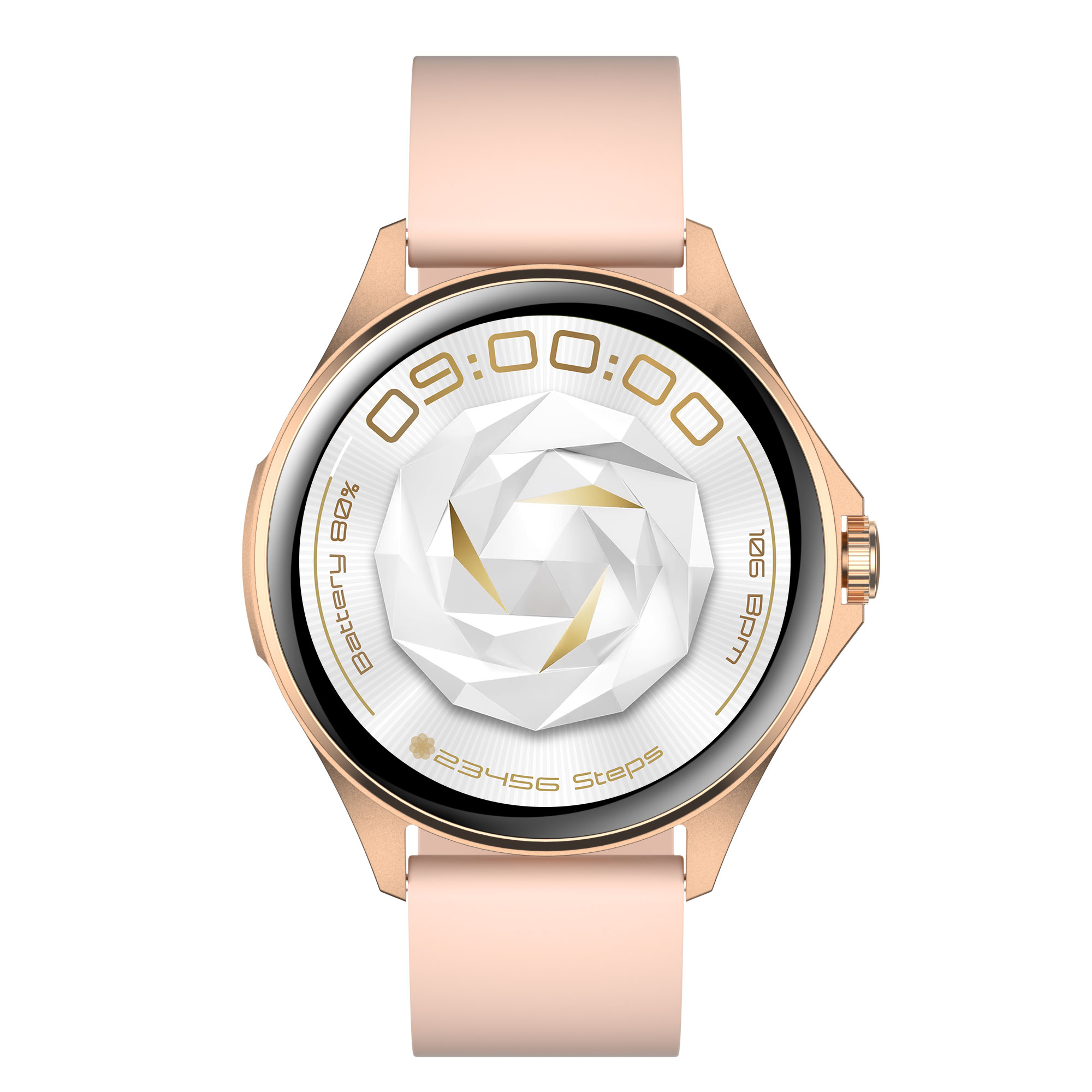 Смарт часовник Aurafit AM12, Amoled, Златист - 73131-photo 4