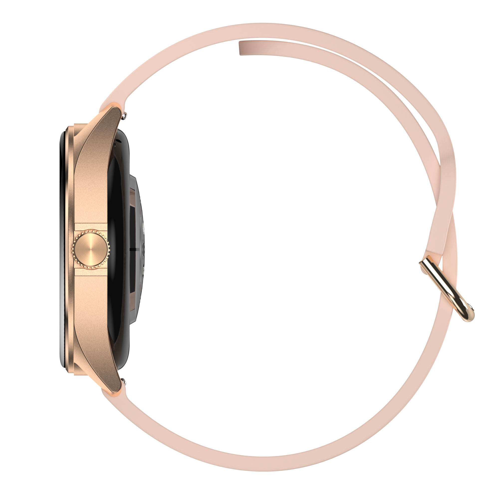 Смарт часовник Aurafit AM12, Amoled, Златист - 73131-photo 5