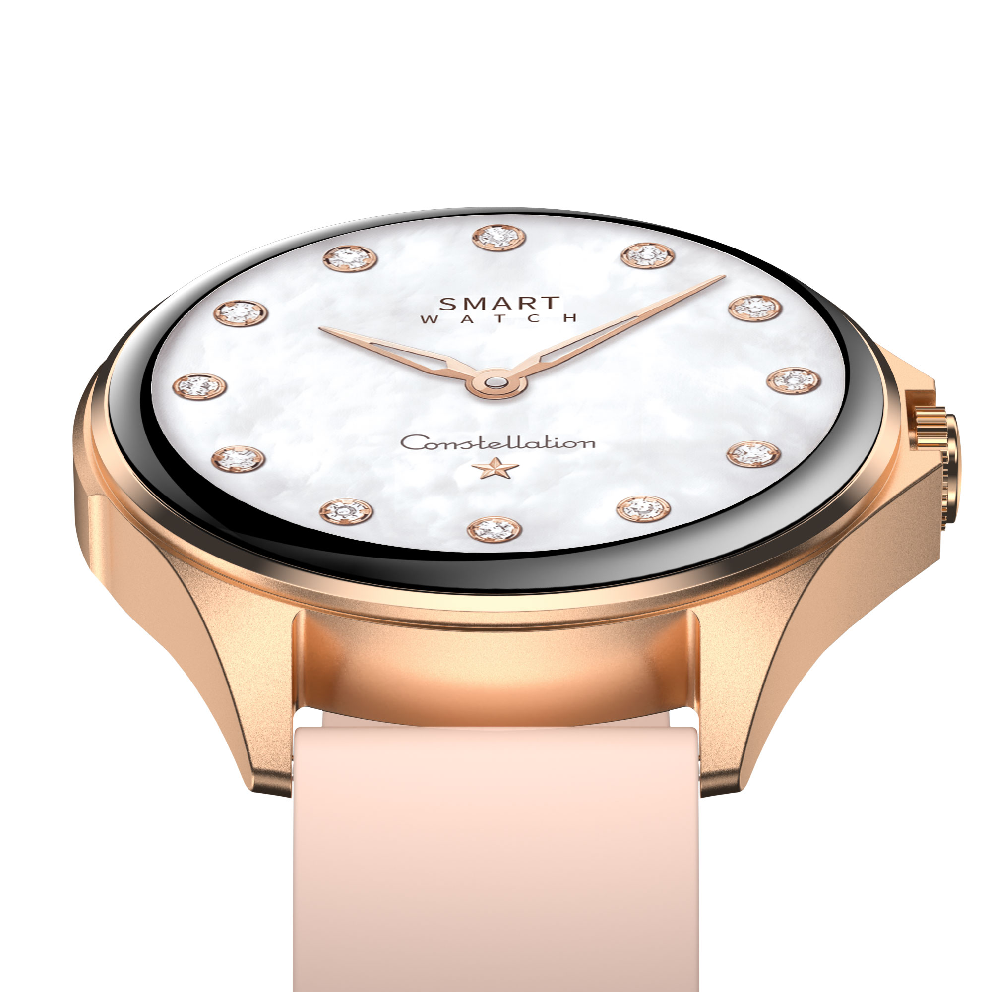 Смарт часовник Aurafit AM12, Amoled, Златист - 73131-photo 6