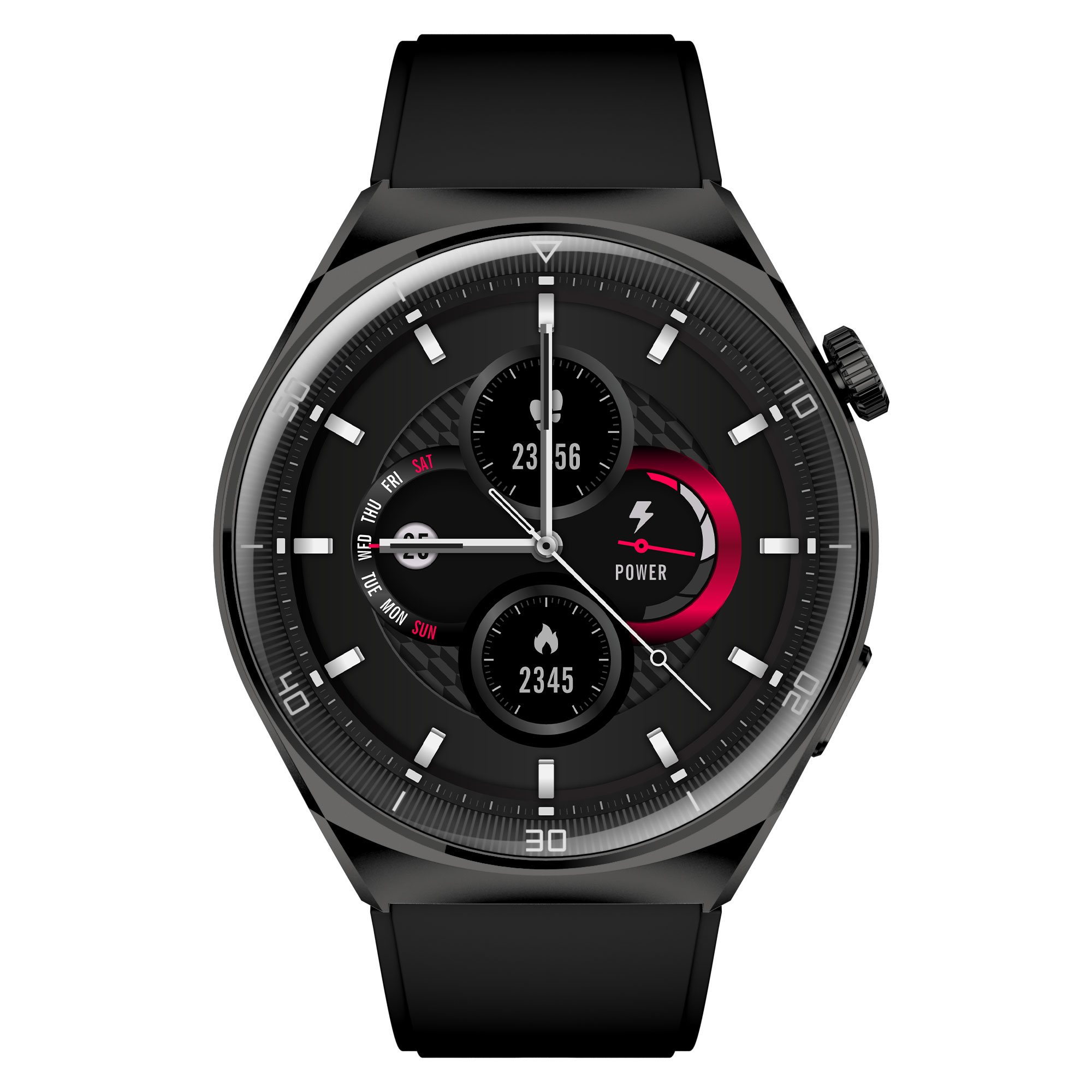 Смарт часовник Aurafit AM05, Amoled, Черен - 73133-photo 3