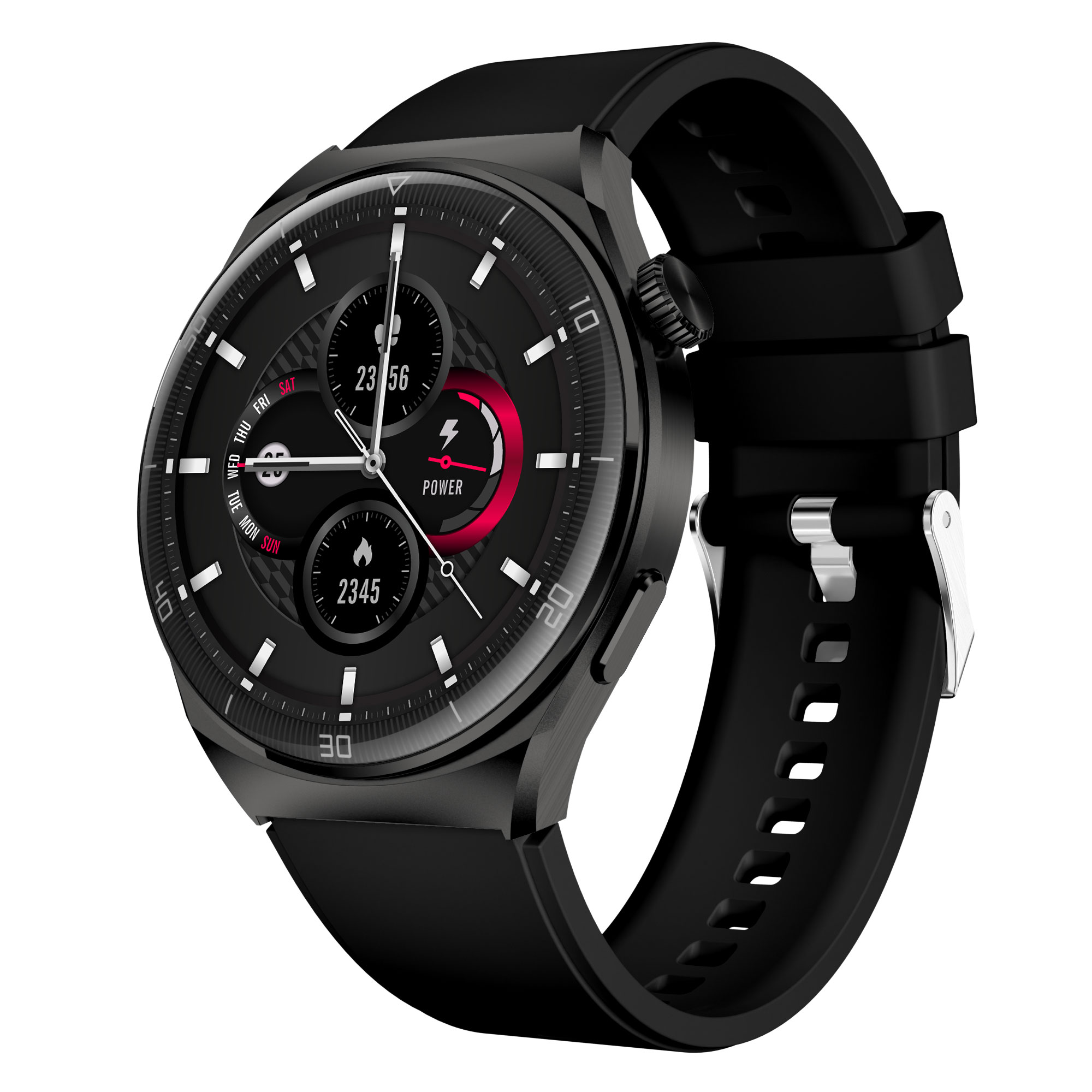 Смарт часовник Aurafit AM05, Amoled, Черен - 73133