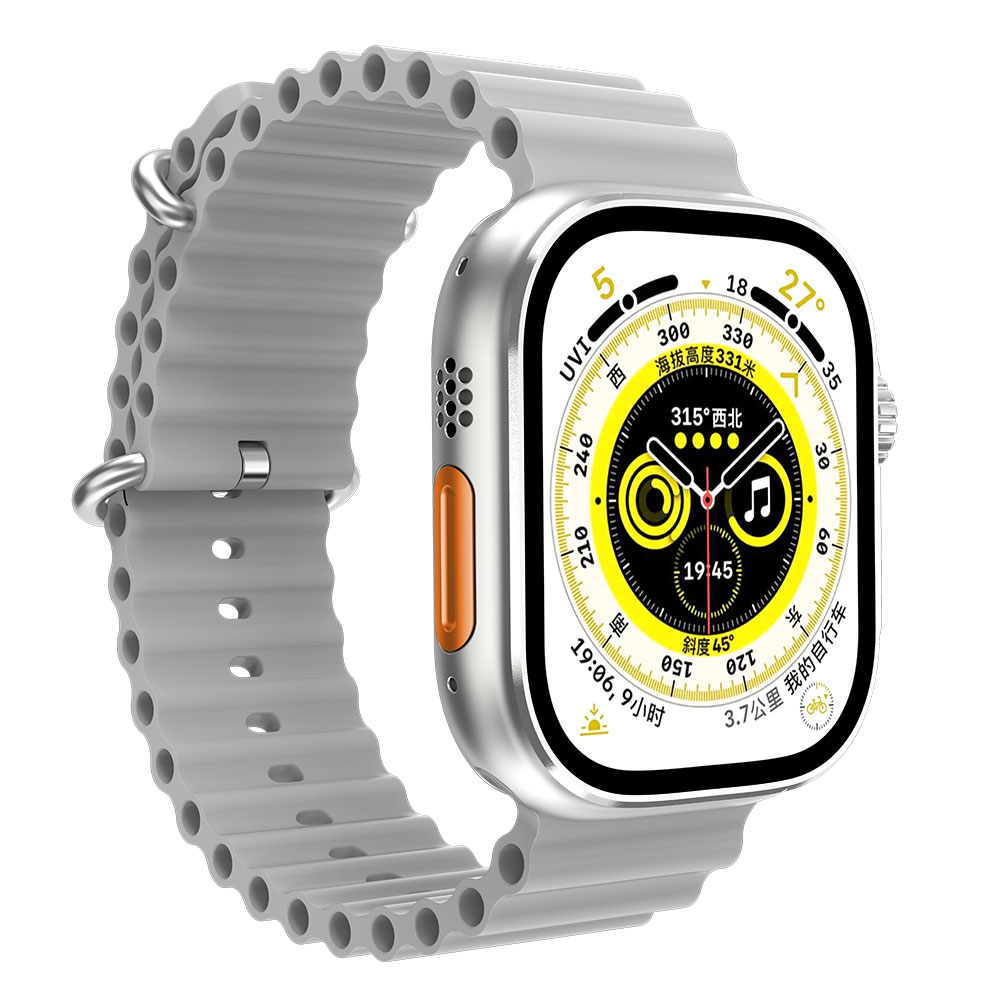 Смарт часовник Aurafit AM08 ultra 2, Amoled, Сребрист - 73134-photo 2