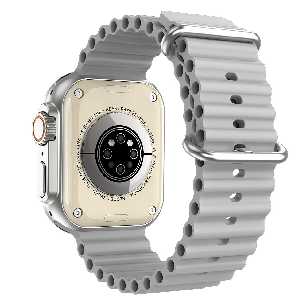 Смарт часовник Aurafit AM08 ultra 2, Amoled, Сребрист - 73134-photo 3