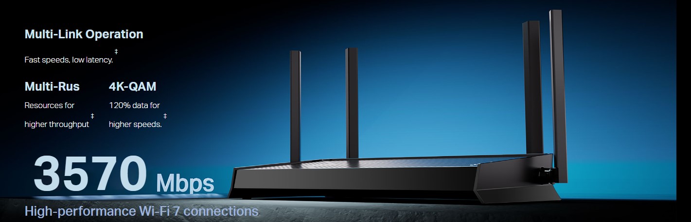 2-лентов Wi-Fi 7 рутер TP Link Archer BE230 BE3600-photo 4