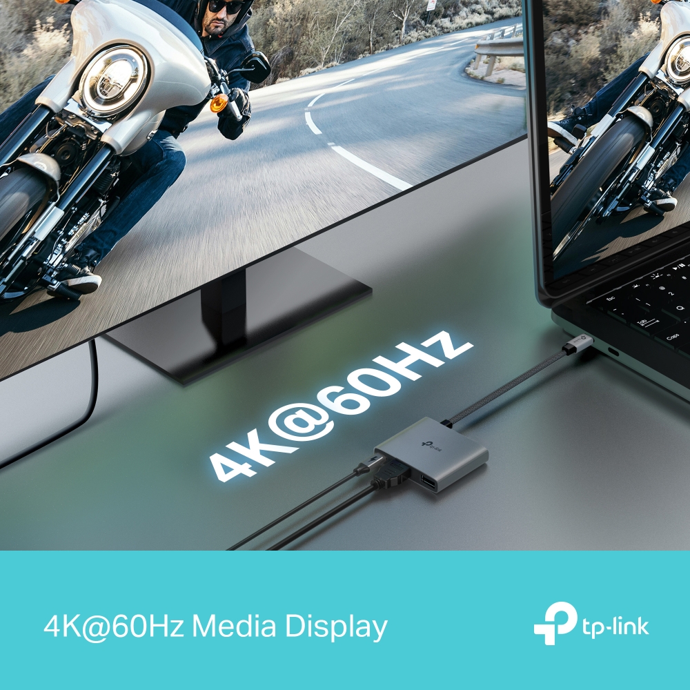 USB хъб TP-Link Type-C 3 в 1 UH3020C-photo 4