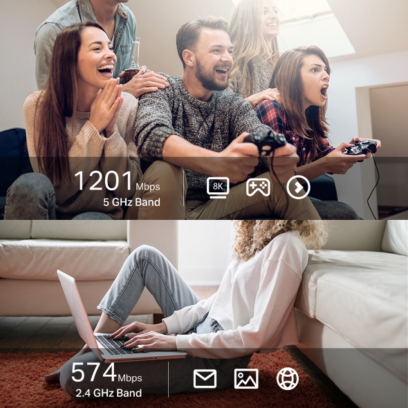 Безжичен USB 2-лентов адаптер TP-Link Archer TX20U Plus AX1800-photo 4