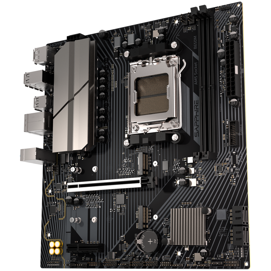 SAPPHIRE B650M-E, 1XDP, 1XHDMI, 2XU3, 6XU2, 2XM2, 4XSATA, M-ATX FULL-photo 2