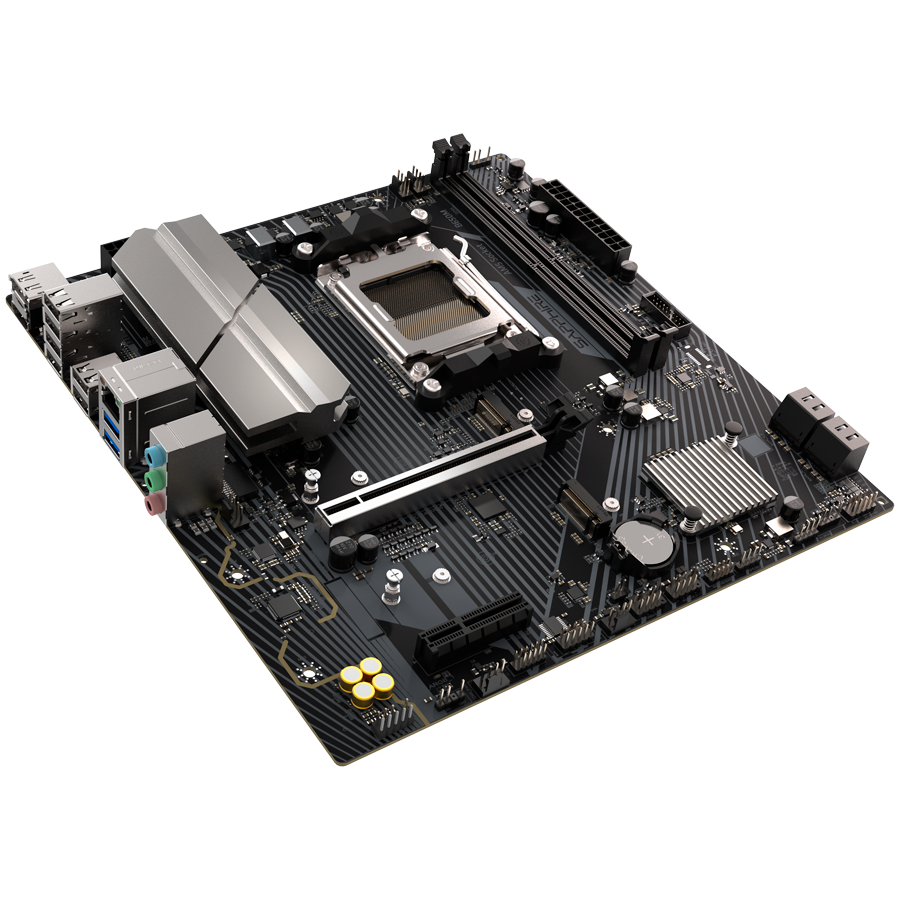 SAPPHIRE B650M-E, 1XDP, 1XHDMI, 2XU3, 6XU2, 2XM2, 4XSATA, M-ATX FULL-photo 3