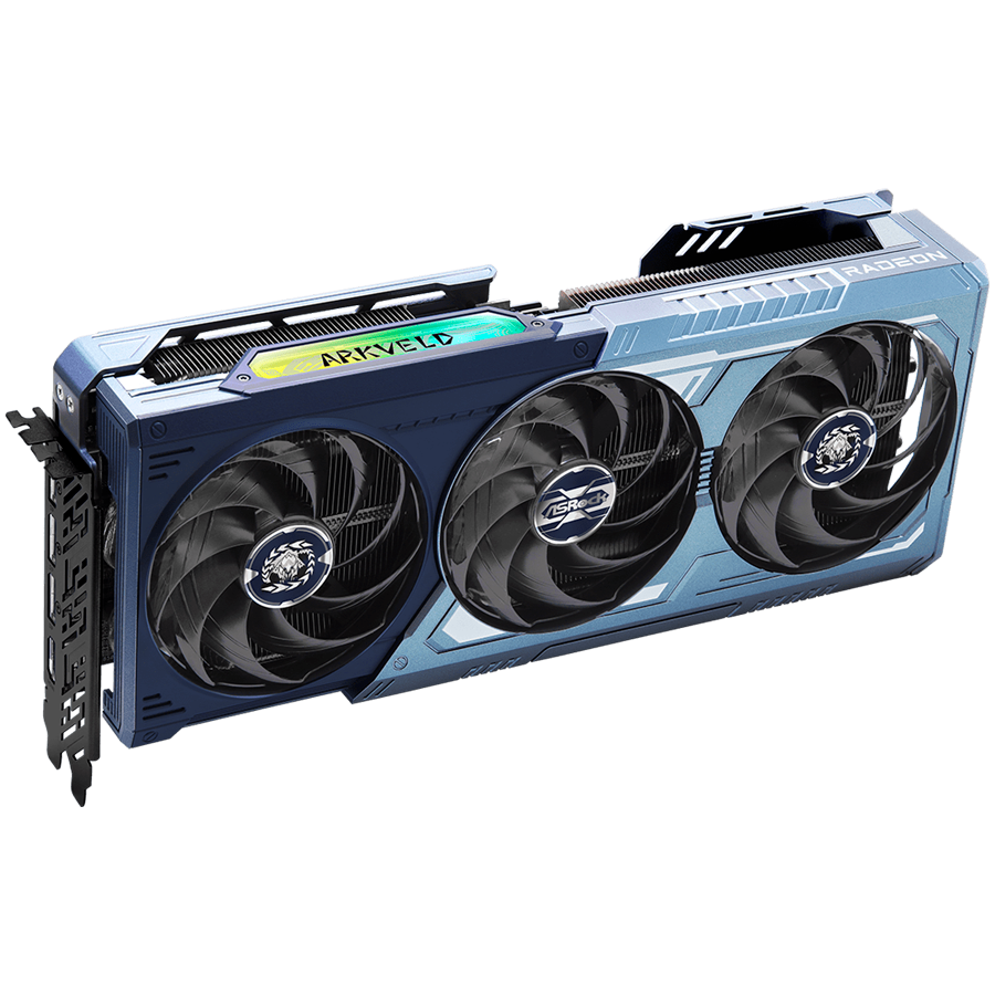 ASROCK Video Card AMD Radeon RX 9070 XT Monster Hunter 16GB GDDR6 256-bit, 1x HDMI 2.1b, 3x DP 2.1a, 2x 8-pin PWR connector, PCIe 5.0 x16, recommended PSU 800W, 298 x 131 x 58 mm, 2.9-slot, 90-GA6FZZ-00UANZ-photo 2