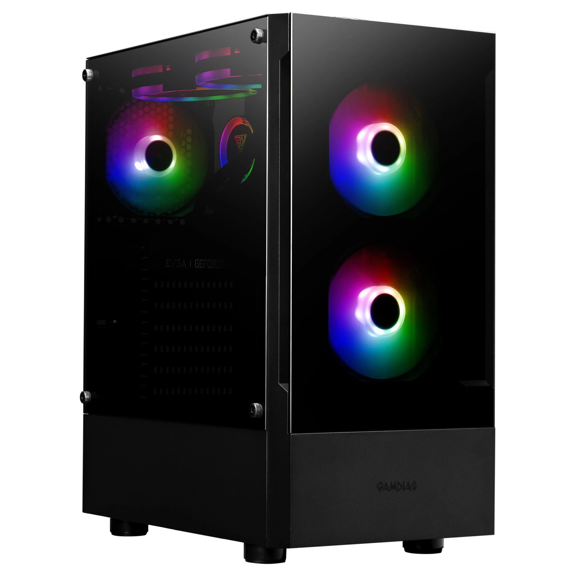 Gamdias Gamdias кутия Case ATX TALOS E3 aRGB, Tempered Glass - GAMDIAS-TALOS-E3-BK