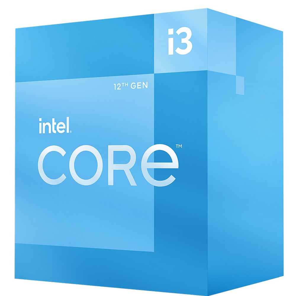 Процесор Intel Core i3-12100, четириядрен (3.3/4.3 GHz, 12MB Cache, 1.4GHz GPU, LGA1700) BOX, BX8071512100