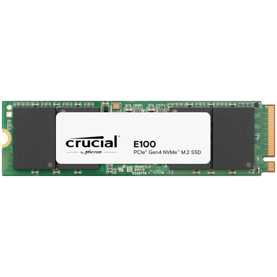 Crucial E100 480GB PCIe Gen4 2280 NVMe M.2 SSD - (1005) - CT480E100SSD8