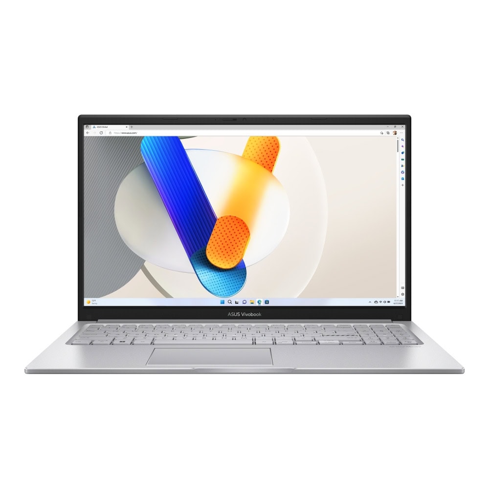 ASUS Vivobook 15 X1504VA-BQ2947 ( Silver ), Intel Core 5 120U , 16GB DDR4 ,512GB PCIE G3X2 SSD , Backlit Chiclet Keyboard, FingerPrint, 5xUSB (1x2.0, 2x3.2, 2x3.2 Type -C), 15.6" FHD IPS-level Panel (1920x1080), PN: 90NB13Y1-M015W0