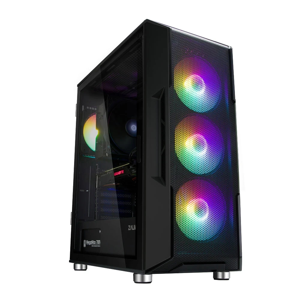 Zalman Zalman кутия Case ATX I3 NEO Black RGB, Mesh - ZM-I3-NEO-BK-photo 1
