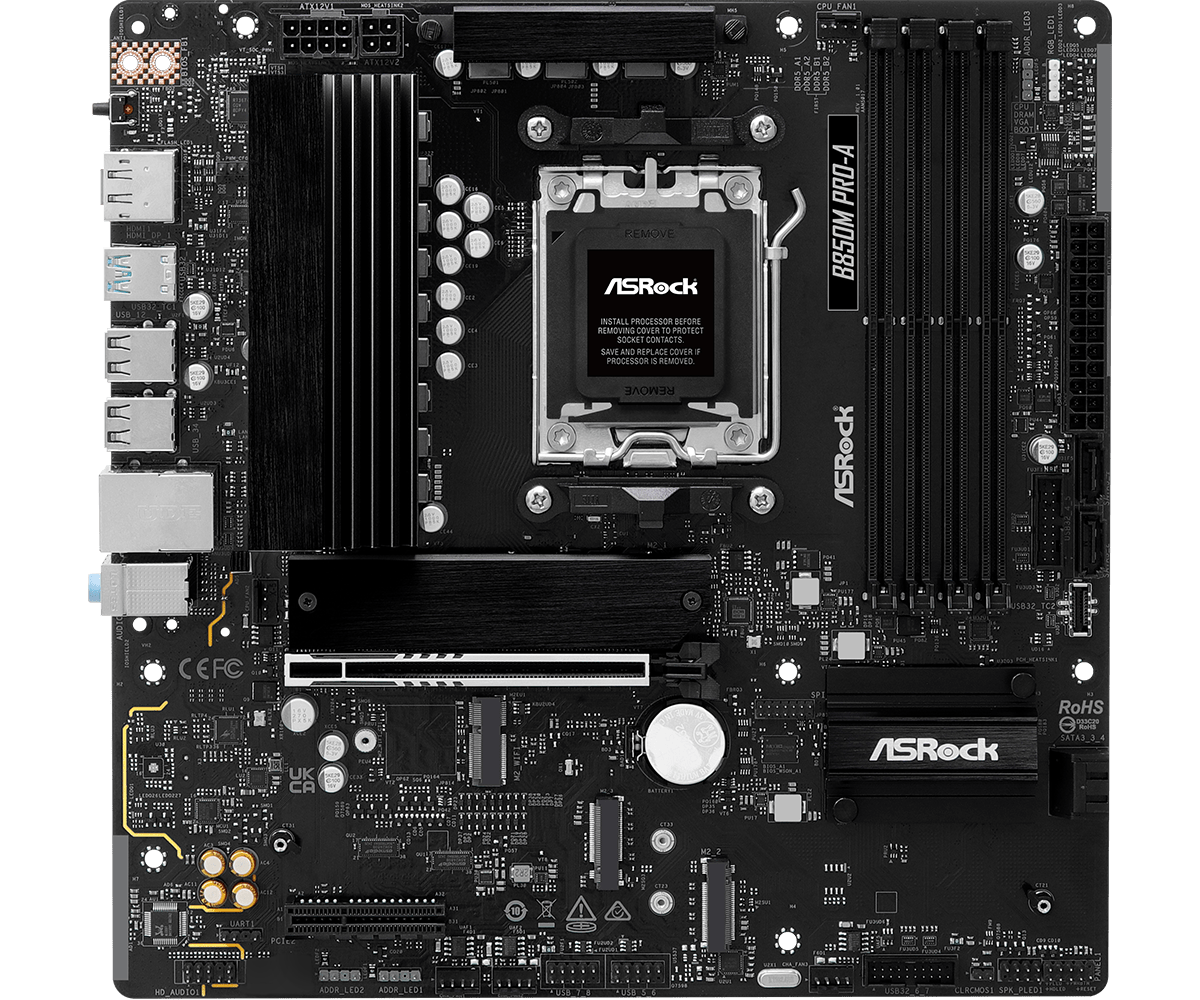Дънна платка ASROCK B850M PRO-A /AM5 - 70765-photo 1