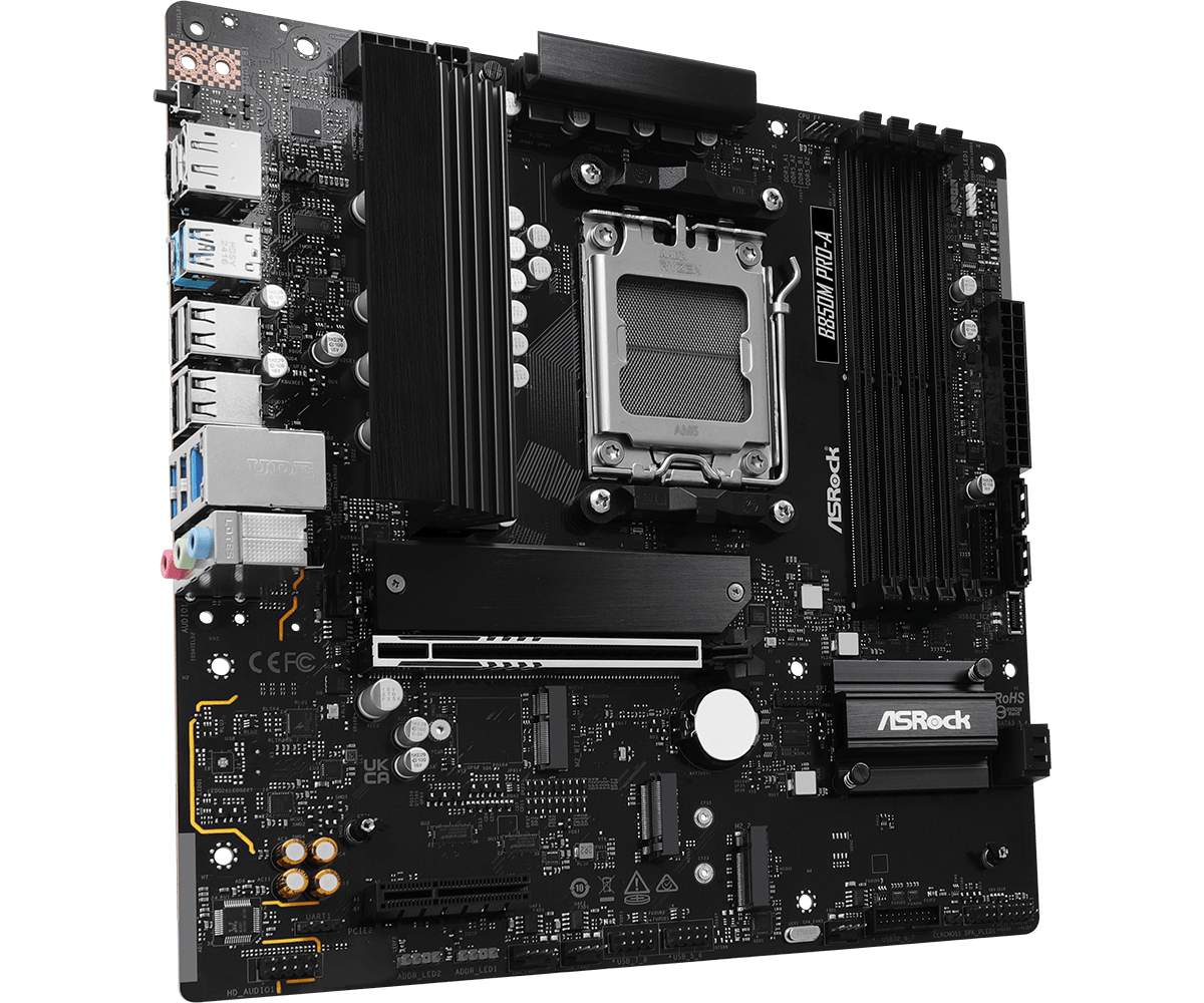 Дънна платка ASROCK B850M PRO-A /AM5 - 70765-photo 2