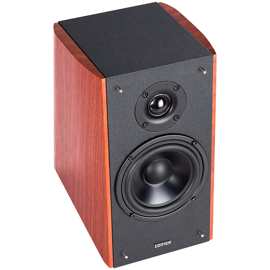 Edifier R2000DB 2.0 Bookshelf Speakers, Bluetooth, 3.5mm to RCA, Optical, 1-inch Tweeters, 5-inch Drivers, 120W (RMS), Control Knobs and Remote Control, Brown-photo 4