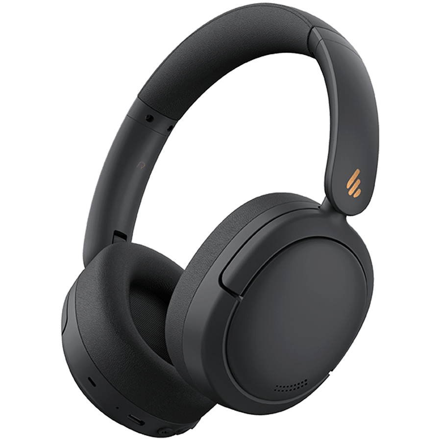 Edifier W800BT Pro Wireless Over-Ear Headphones, ANC, 40mm Dynamic Titanium-Coated Drivers, BT V5.4, Multipoint Connection, AI Call Noise Reduction, Up To 45H Battery, USB-C, Black