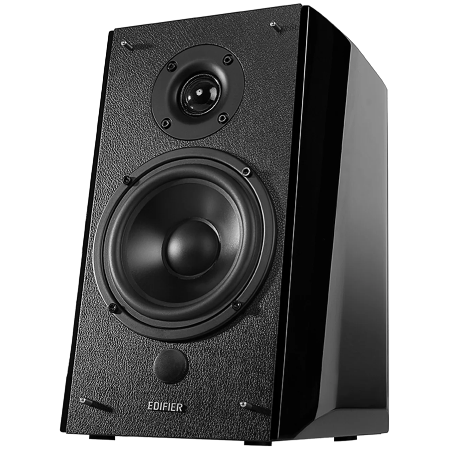 Edifier R2000DB 2.0 Bookshelf Speakers, Bluetooth, 3.5mm to RCA, Optical, 1-inch Tweeters, 5-inch Drivers, 120W (RMS), Control Knobs and Remote Control, Black-photo 1