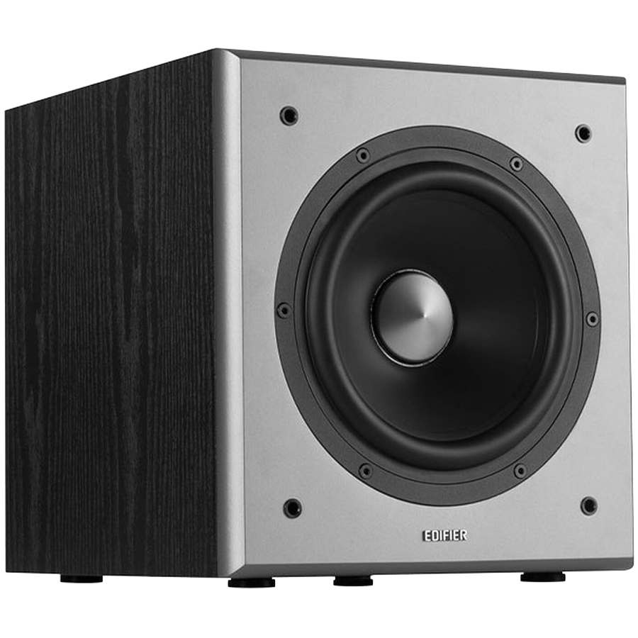 Edifier T5 Powered Subwoofer, 8" front-firing long-throw woofer, 70W RMS, low frequencies down to 38Hz, MDF cabinet with wood grain vinyl-photo 2
