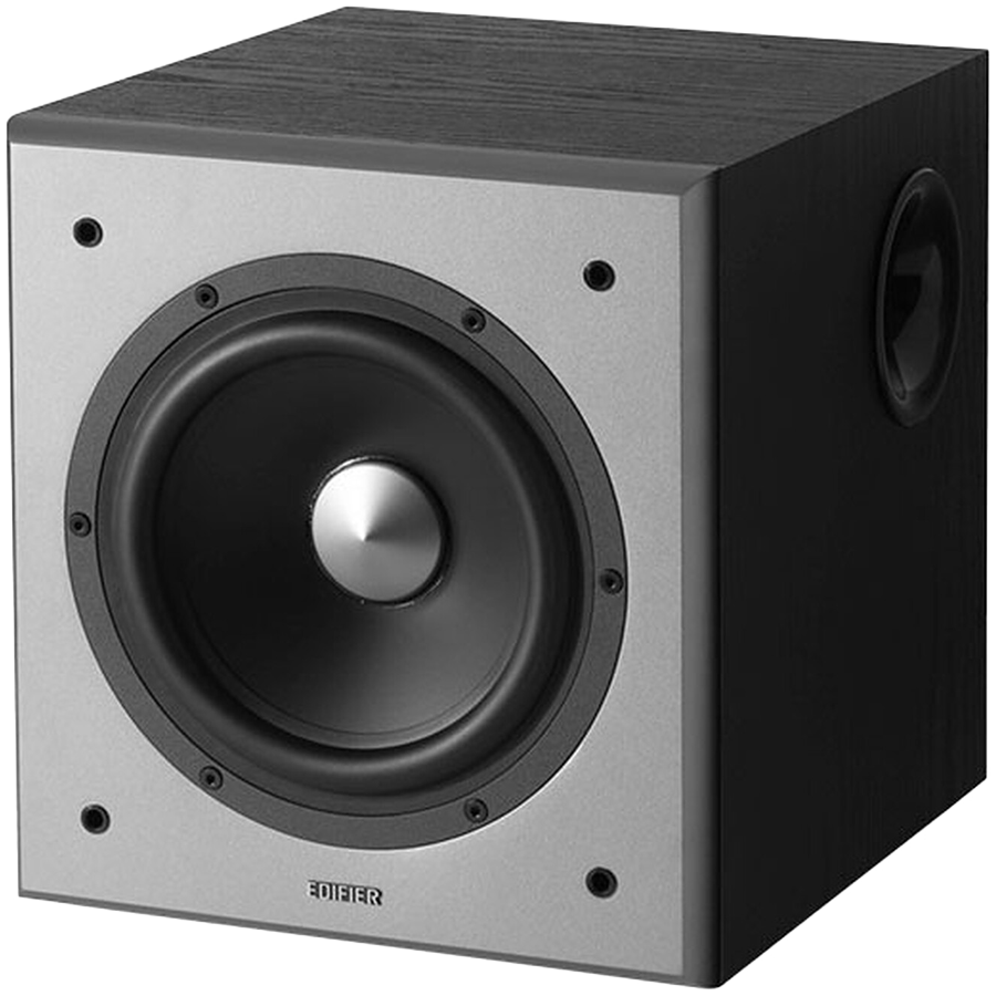 Edifier T5 Powered Subwoofer, 8" front-firing long-throw woofer, 70W RMS, low frequencies down to 38Hz, MDF cabinet with wood grain vinyl-photo 3