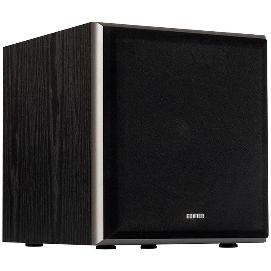 Edifier T5 Powered Subwoofer, 8" front-firing long-throw woofer, 70W RMS, low frequencies down to 38Hz, MDF cabinet with wood grain vinyl