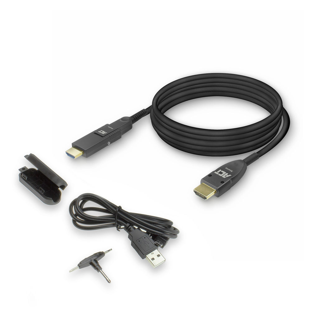 ACT HDMI High Speed 4K активен оптичен кабел (AOC) с отделяем конектор, версия 2.0, HDMI-A – HDMI-A, 15.0M - Image 5