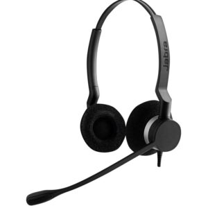 Jabra BIZ 2300 стерео слушалки, Wideband аудио, QD, черен