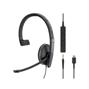 EPOS I Sennheiser SC 135 жична моно слушалка, MS, USB-C & 3.5мм жак