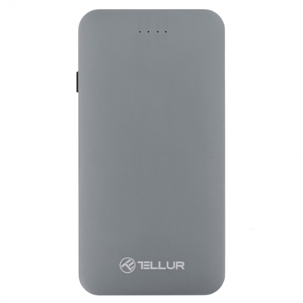 Tellur QC 3.0 Slim Metallic - 3 in 1 външна батерия, 5000mAh, сребриста