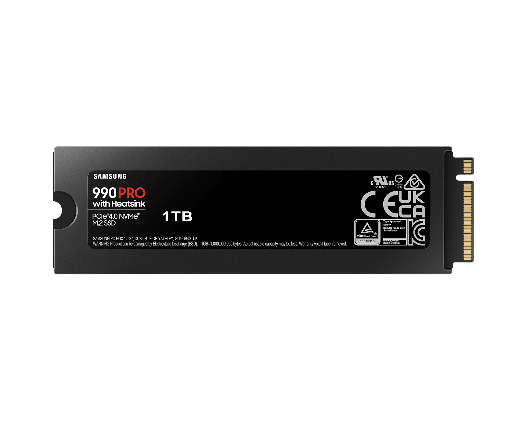 SSD SAMSUNG 990 PRO с Heatsink, 1TB, M.2 Type 2280, MZ-V9P1T0CW - MZ-V9P1T0CW - Image 4