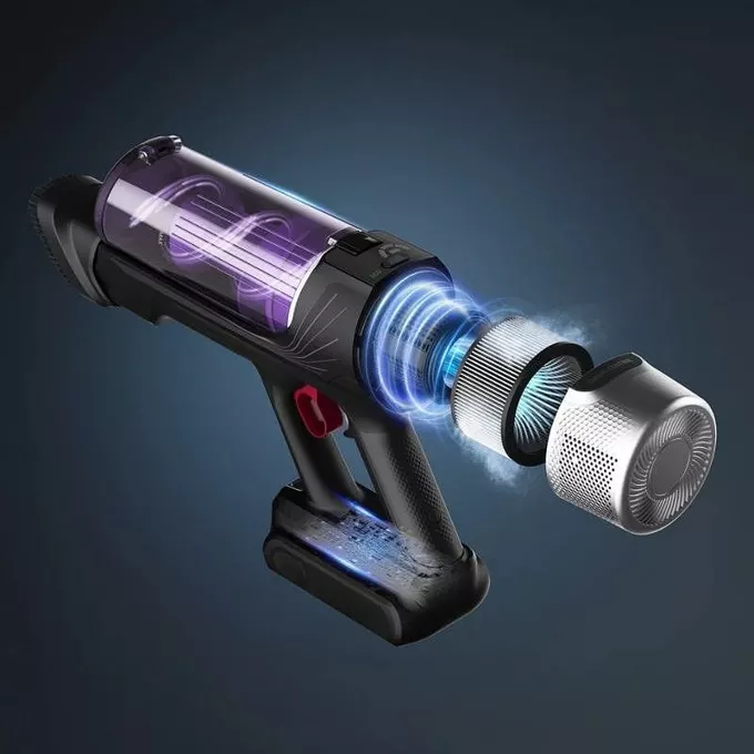 Прахосмукачка Rowenta X-Force Flex 9.60 Allergy RH2037WO, вертикална, безжична, 200W, 400 ml капацитет на контейнера, до 45 минути време на работа, 3 скорости, сива - Image 4