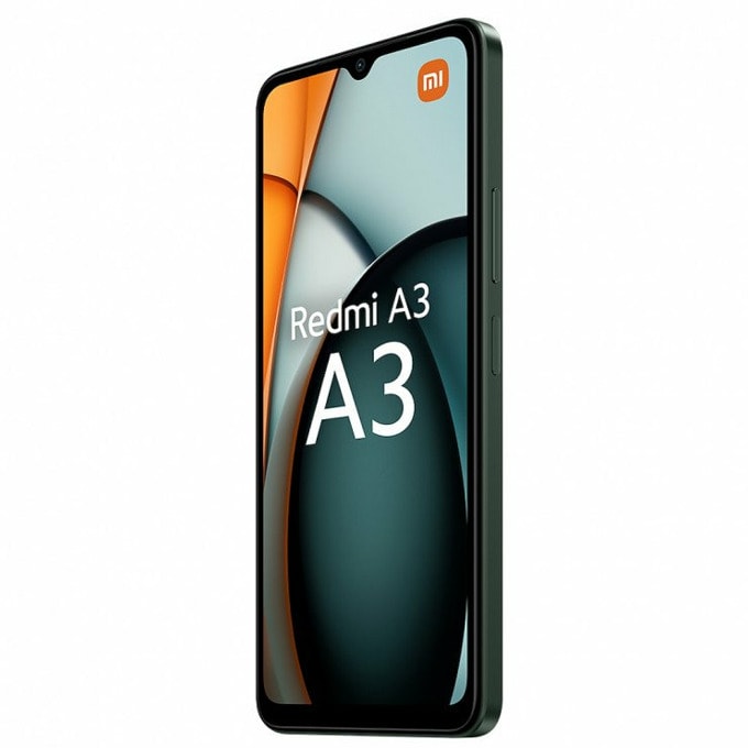 Смартфон Xiaomi Redmi A3 (зелен), поддържа 2 SIM карти, 6.71" (17.04cm) IPS LCD, осемядрен Mediatek Helio G36 2.2GHz, 3GB RAM, 64GB Flash памет (+microSD слот), 8 + 5 Мpix камери, Android, 193g, MZB0GLCEU-photo 3