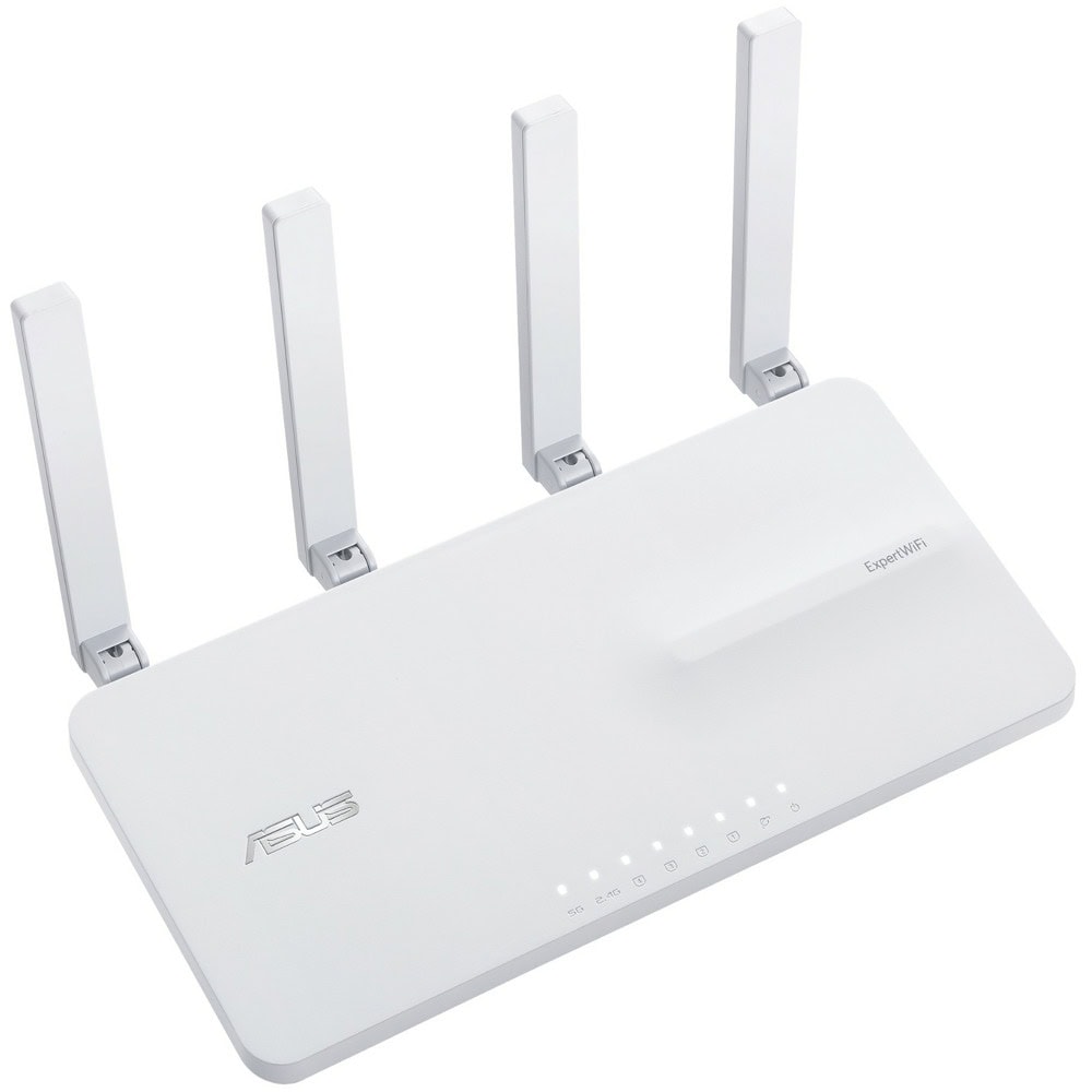 Рутер Asus ExpertWiFi EBR63, 3000Mbps, 2.4GHz(574 Mbps)/5GHz(2402 Mbps), Wireless AX, 3x LAN 100/1000, 1x WAN 100/1000, 4x външни антени, 90IG0870-MO3C00-photo 2