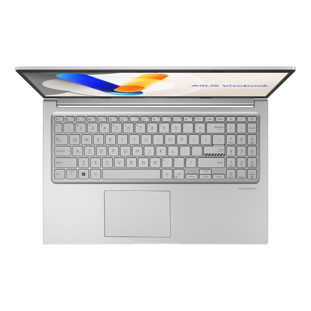 ASUS Vivobook 15 X1504VA-BQ2947 ( Silver ), Intel Core 5 120U , 16GB DDR4 ,512GB PCIE G3X2 SSD , Backlit Chiclet Keyboard, FingerPrint, 5xUSB (1x2.0, 2x3.2, 2x3.2 Type -C), 15.6" FHD IPS-level Panel (1920x1080), PN: 90NB13Y1-M015W0-photo 1