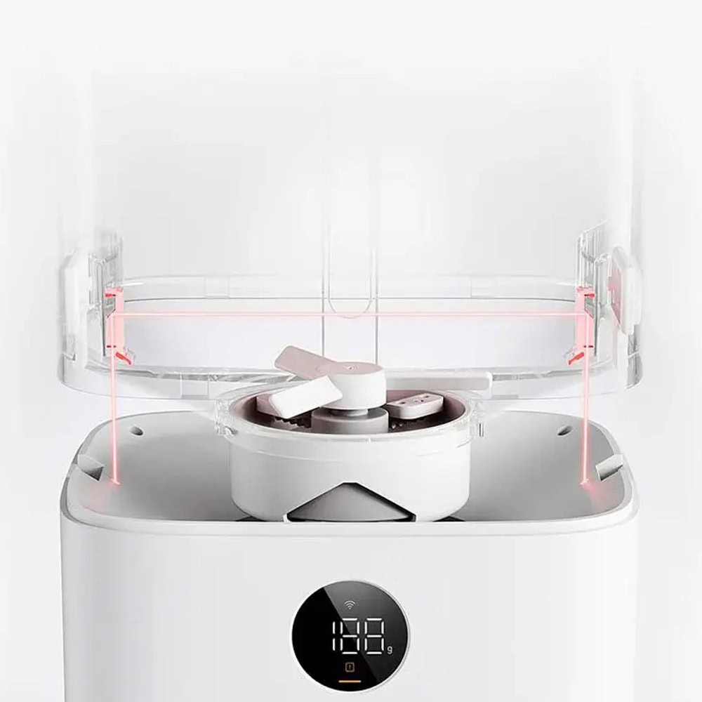 Смарт хранилка Xiaomi Smart Pet Food Feeder 2, 5л. обем, LED екран, бяла - BHR9030EU-photo 1