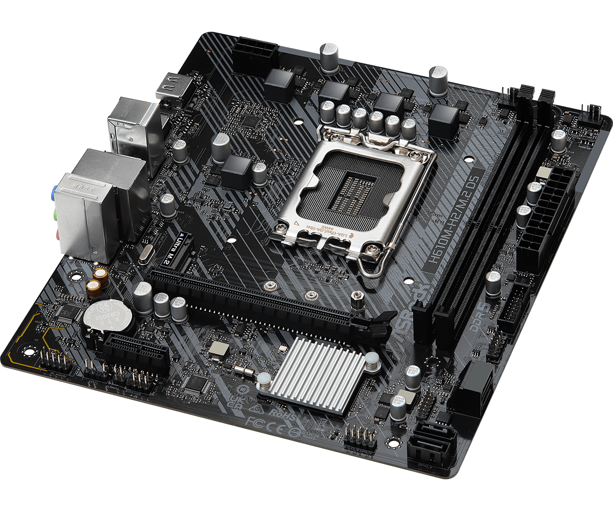 Дънна платка ASROCK H610M-H2/M.2 D5 - 69104-photo 2
