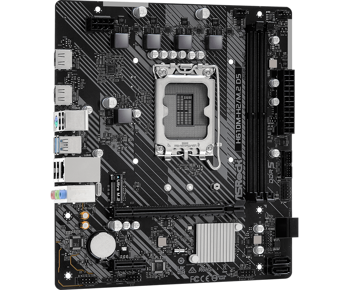 Дънна платка ASROCK H610M-H2/M.2 D5 - 69104-photo 3