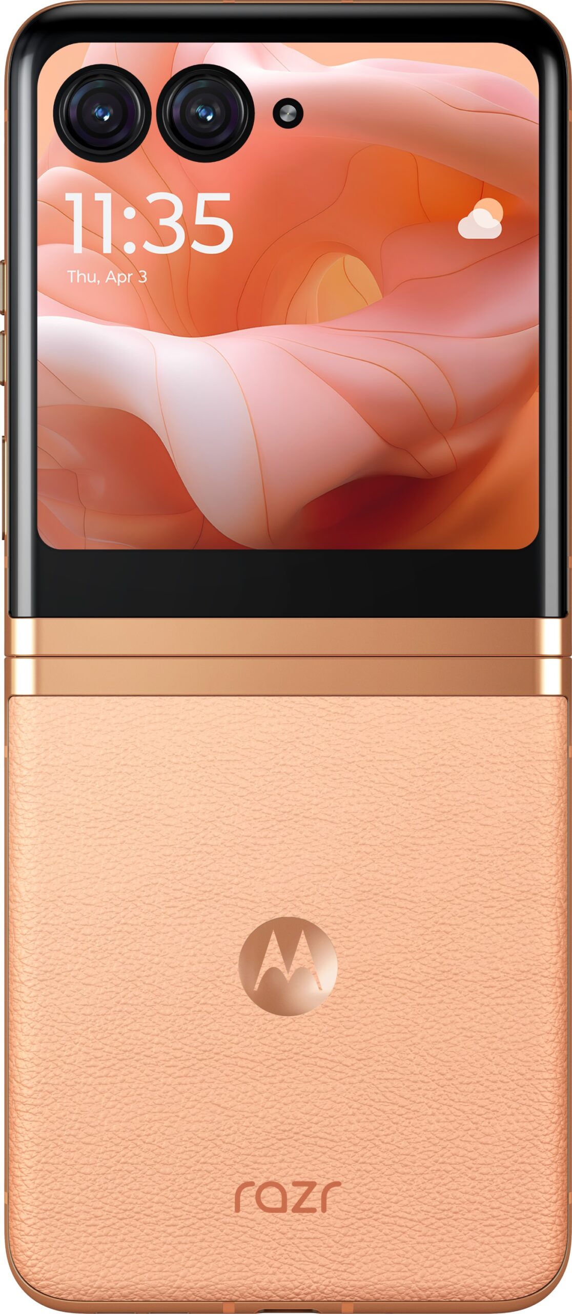 Смартфон Motorola Razr 40 Ultra, 8GB, 256GB, Peach Fuzz - PAX40069PL-photo 2