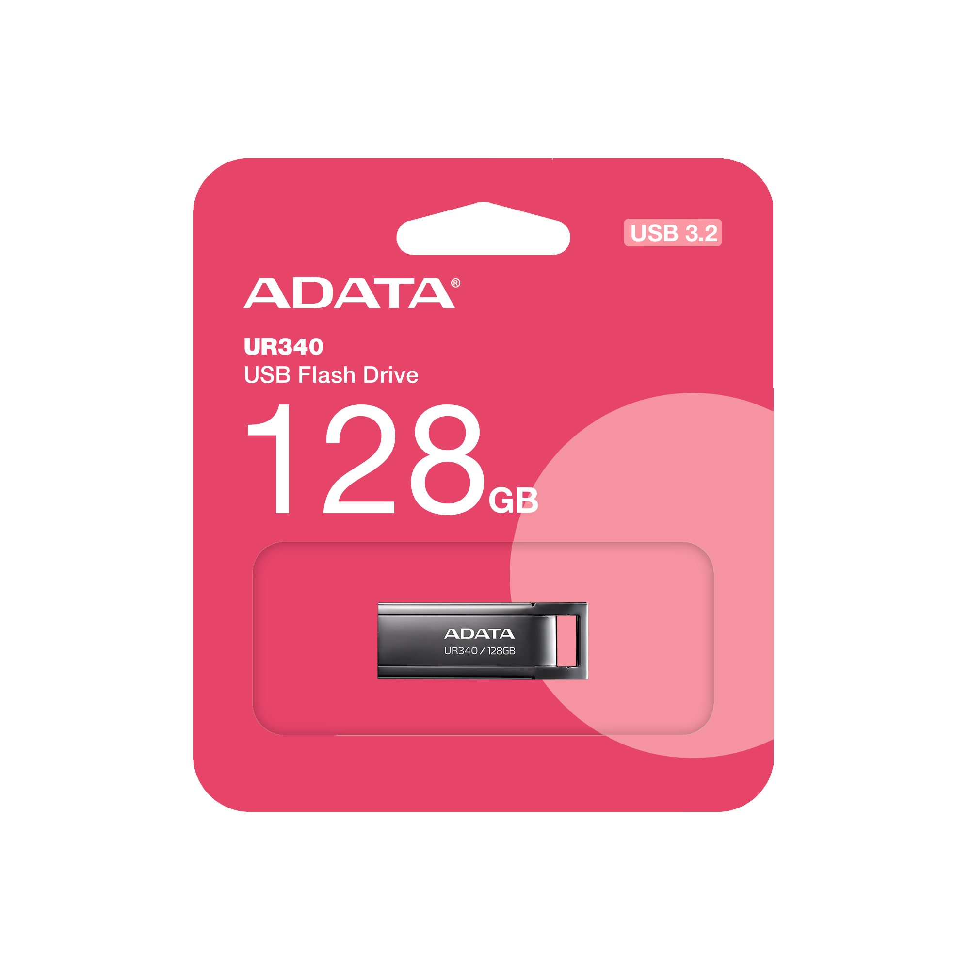 128GB USB UR340 ADATA BLACK-photo 2