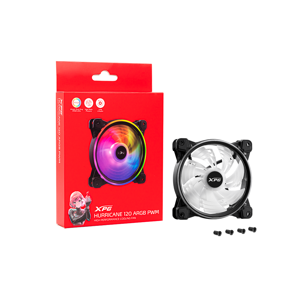 XPG HURRICANE 120 ARGB PWM BK-photo 3