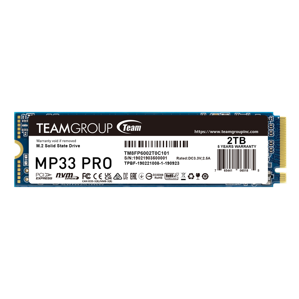 TEAM SSD MP33 PRO 2TB M2 PCI-E