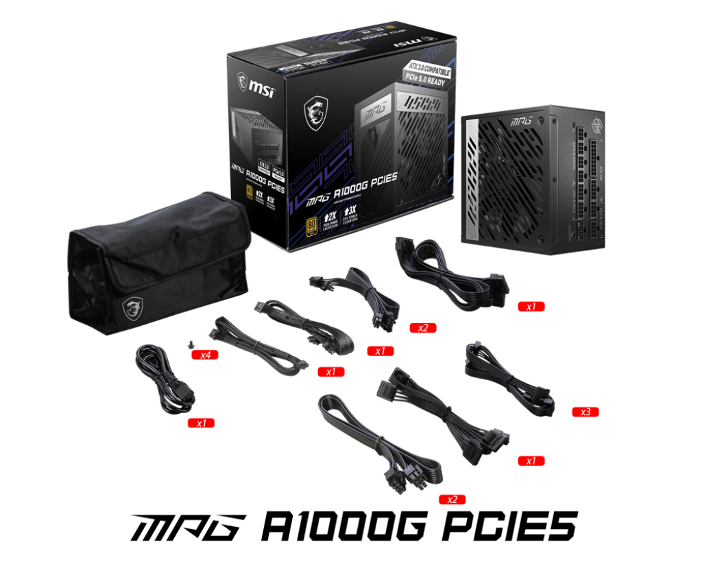 PSU MSI MPG A1000G PCIE5 - Image 2