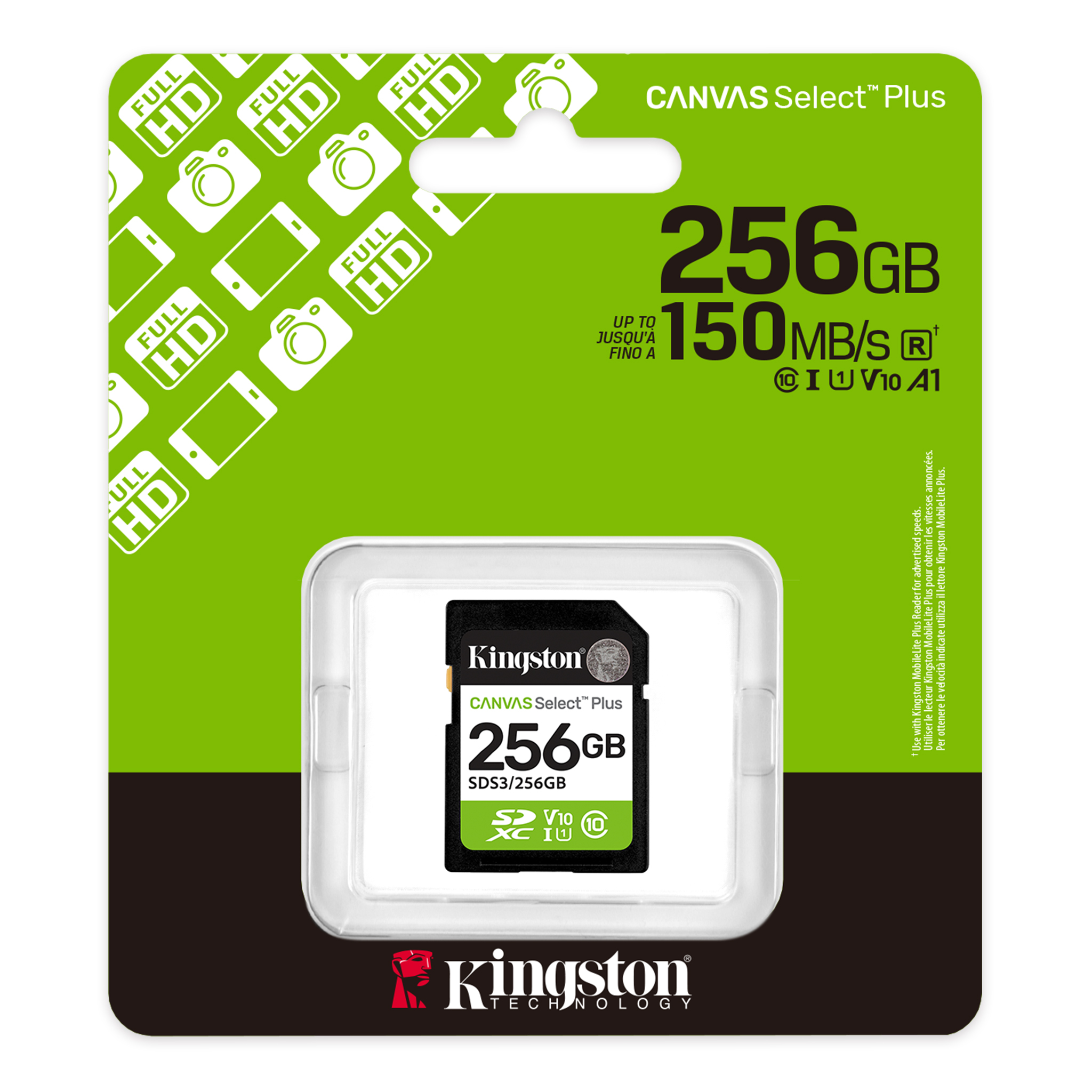 256G SD KINGST CANVAS SEL+ G3-photo 1