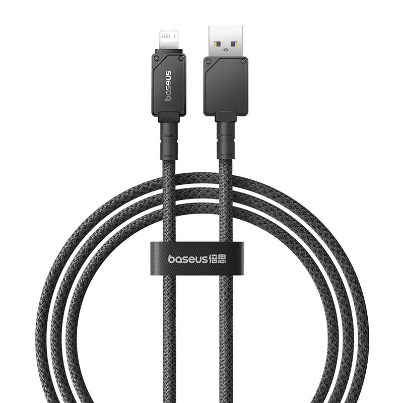Кабел Baseus Unbreakable Series USB към Lightning 2.4A 2м P10355802111-01 - черен-photo 2